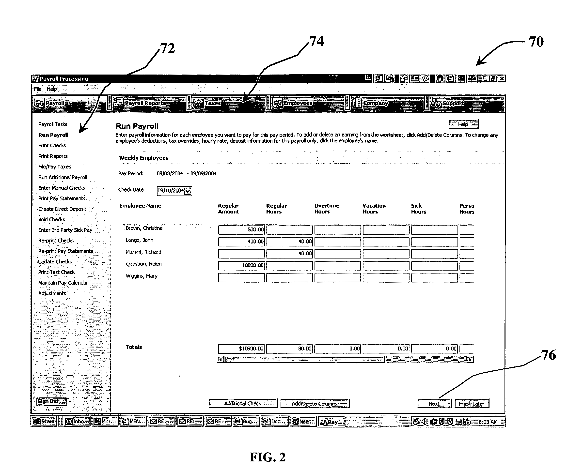 Payroll processor system and method