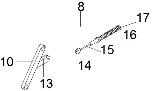 Intermittent material mixing device