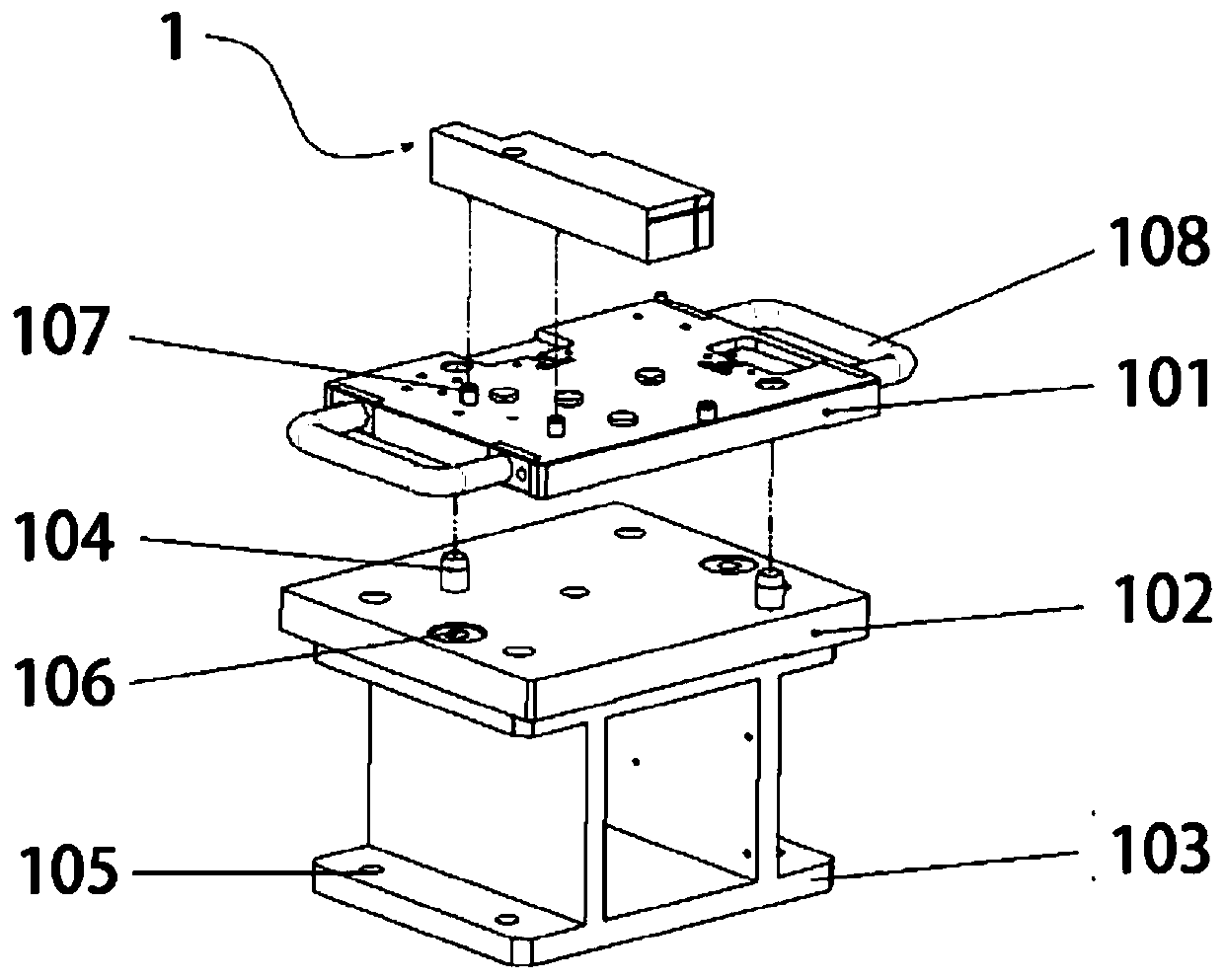 Device for adjusting a laser, adjusting the device and method for adjusting a laser using the device