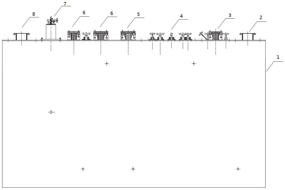 Hot area structure of MW-level solid oxide fuel cell power generation system and operation method of hot area structure