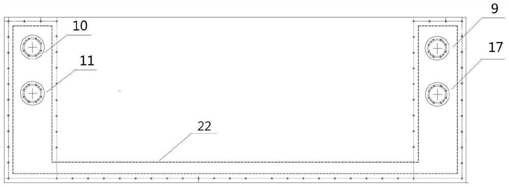 Hot area structure of MW-level solid oxide fuel cell power generation system and operation method of hot area structure