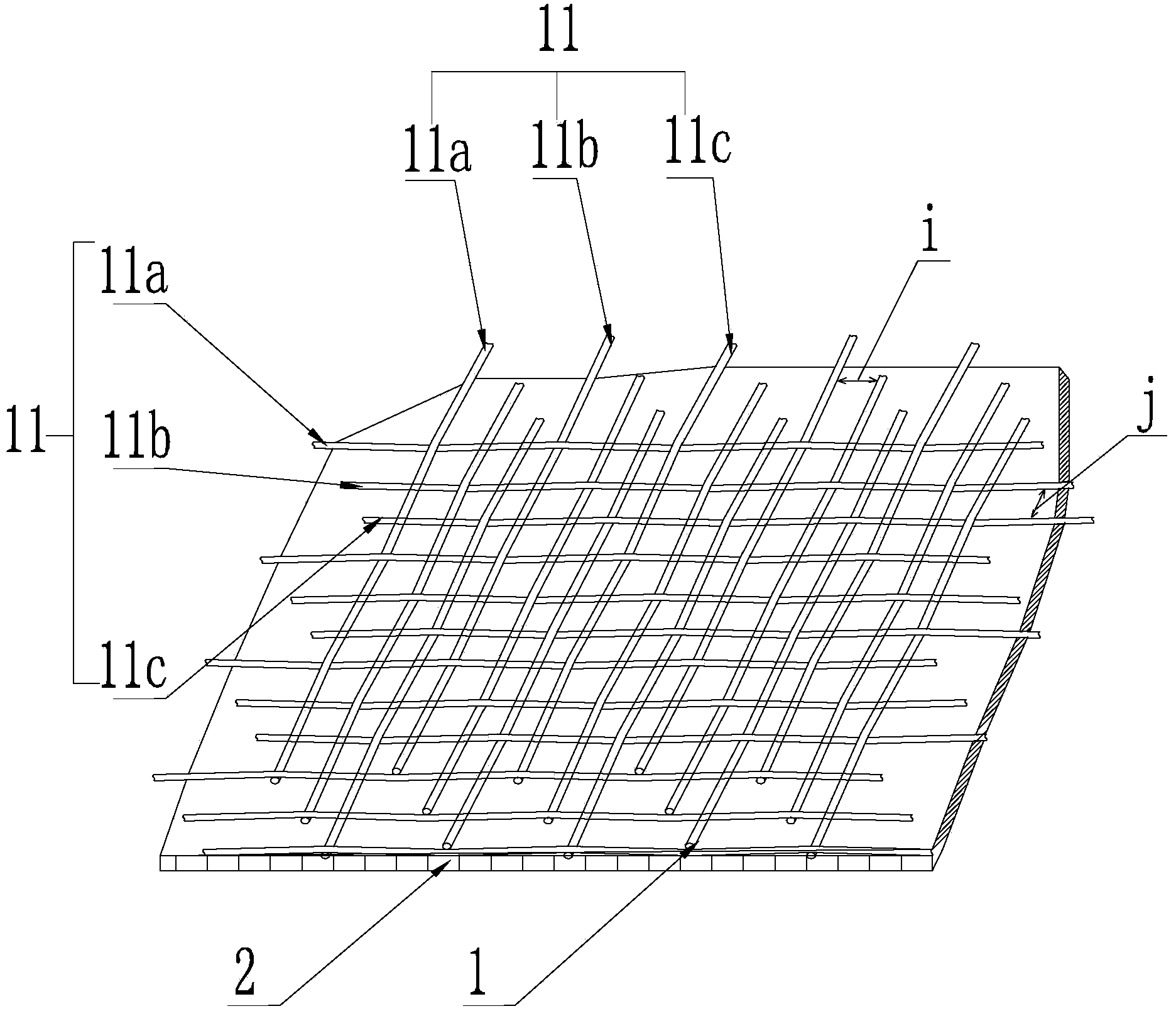 Compound gridding rib layer product with surface protecting paper and preparation method thereof