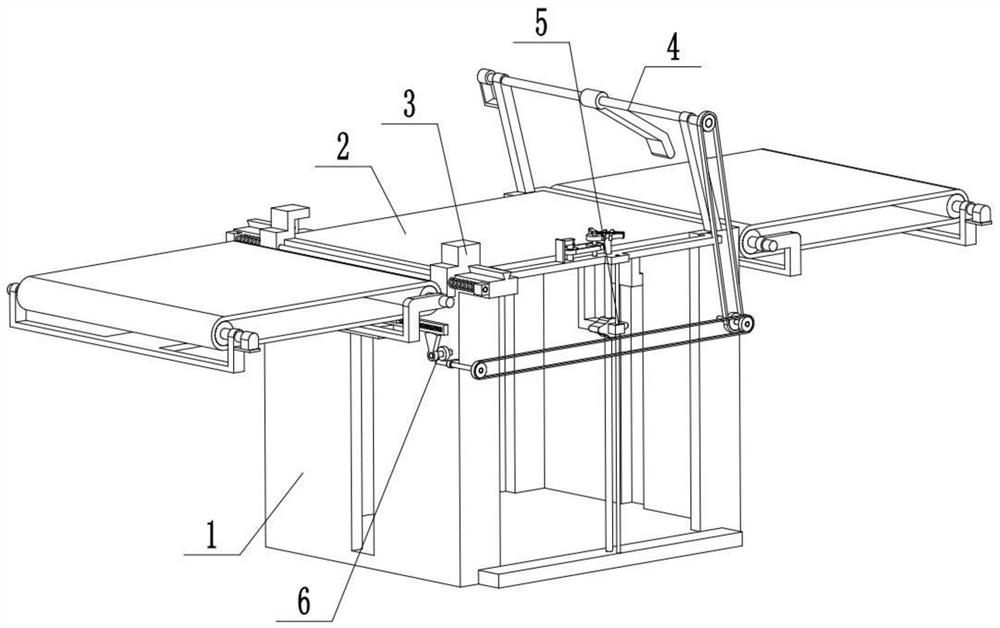 A polymer sheet stacking conveying device