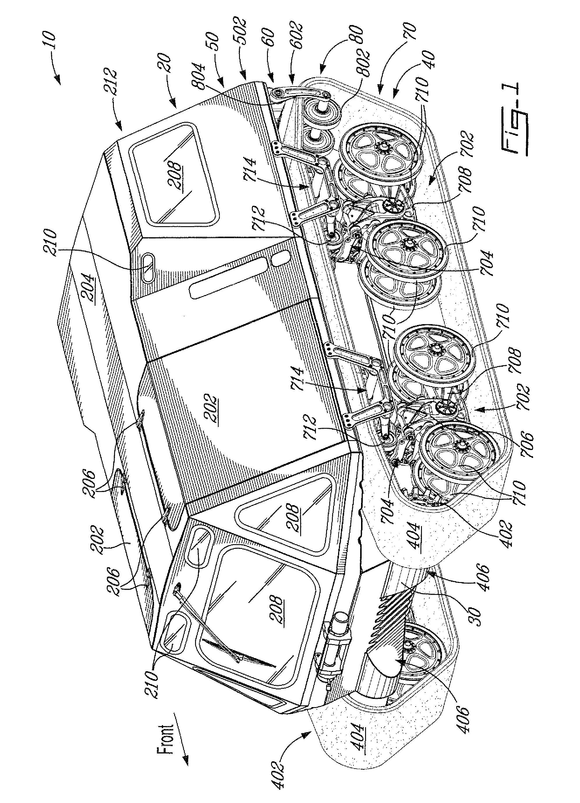 Endless belt tensioner system and method of use thereof