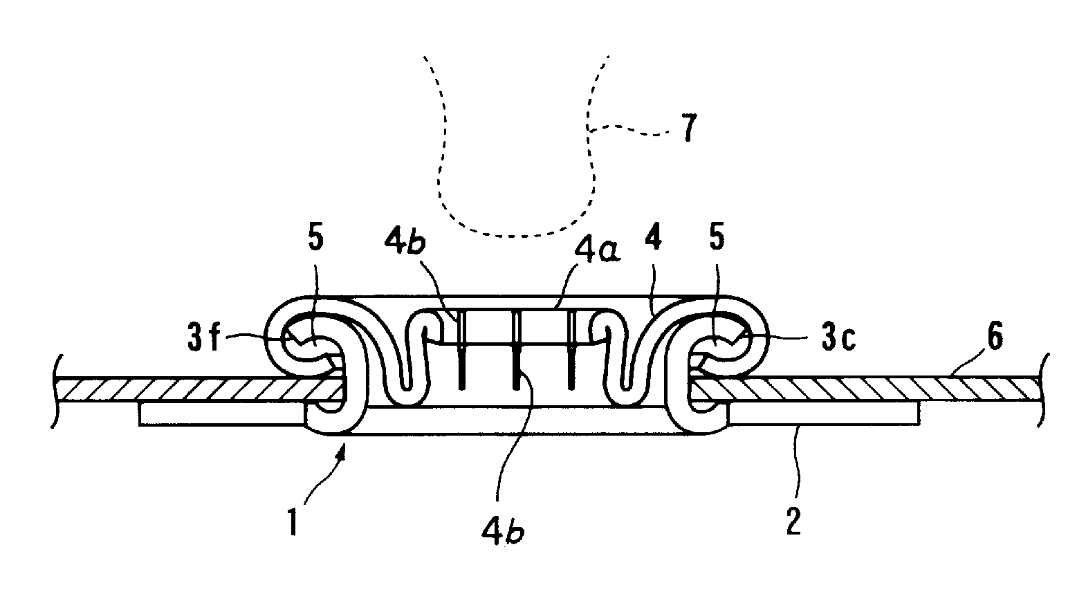 Catch base for attaching catch of snap fastener