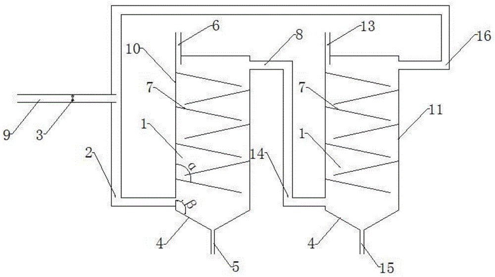 Vertical gas-solid direct heat exchange device and heat exchange method using excess heat of grains