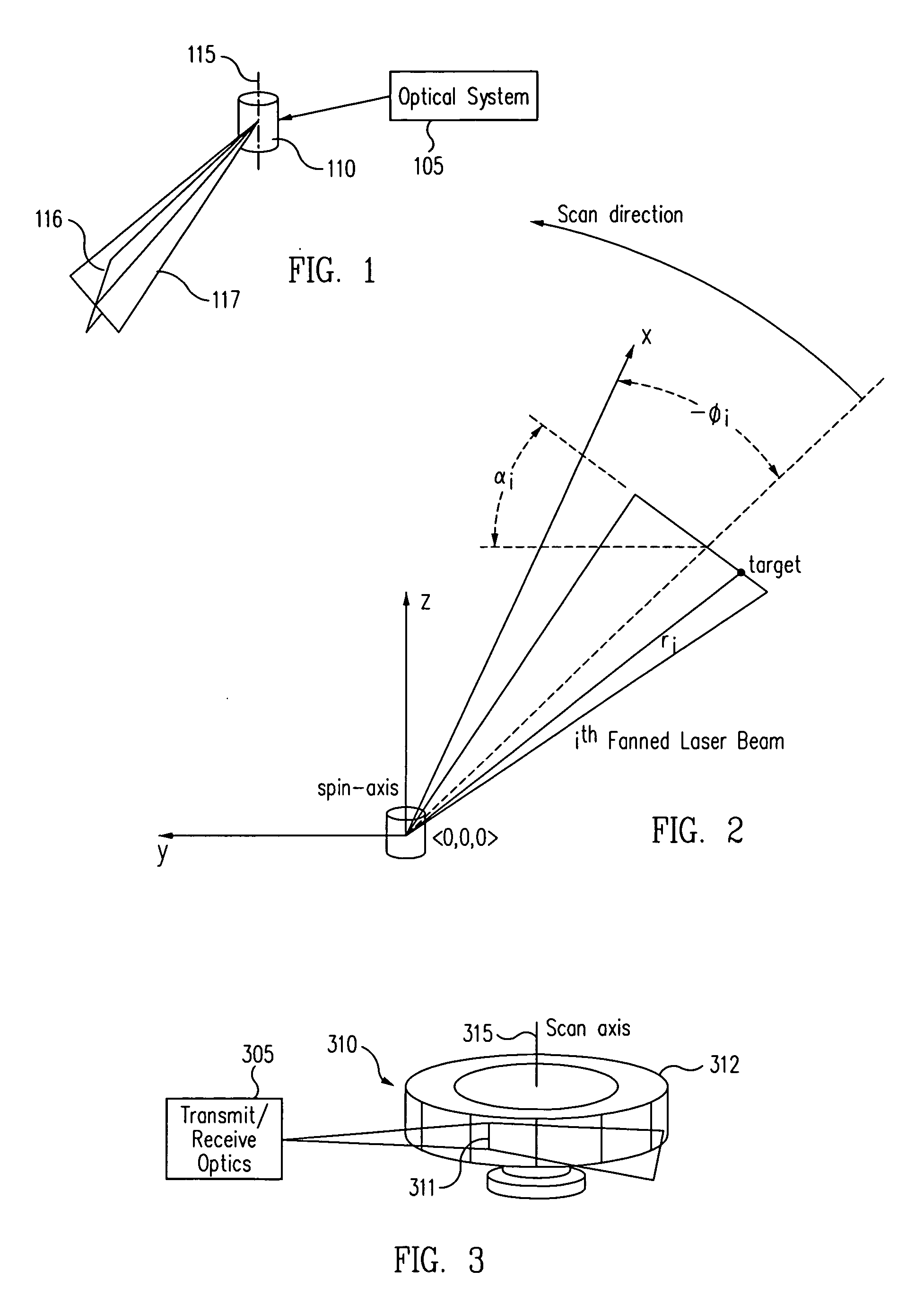 Multiple fanned laser beam metrology system