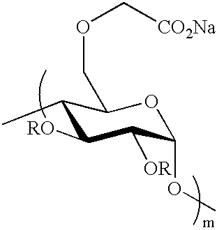 Crosslinked polysaccharide, obtained by crosslinking with substituted polyethylene glycol, as superabsorbant