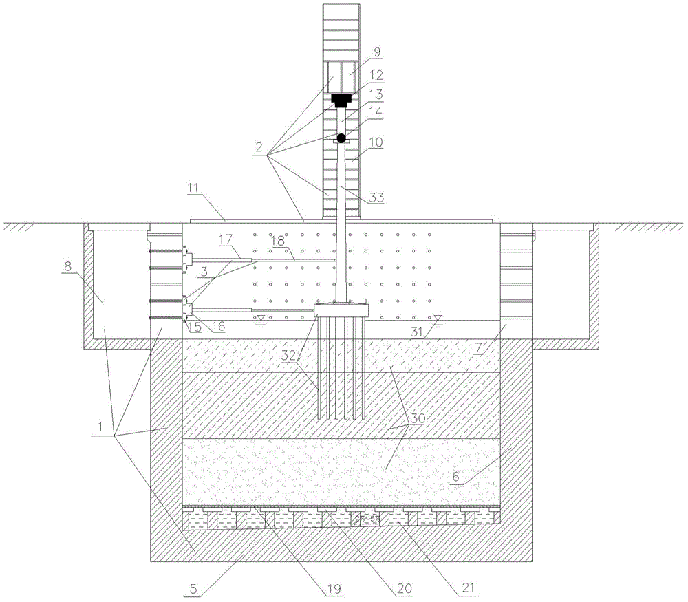 A three-way static and dynamic loading model test platform for bridge deep water foundation