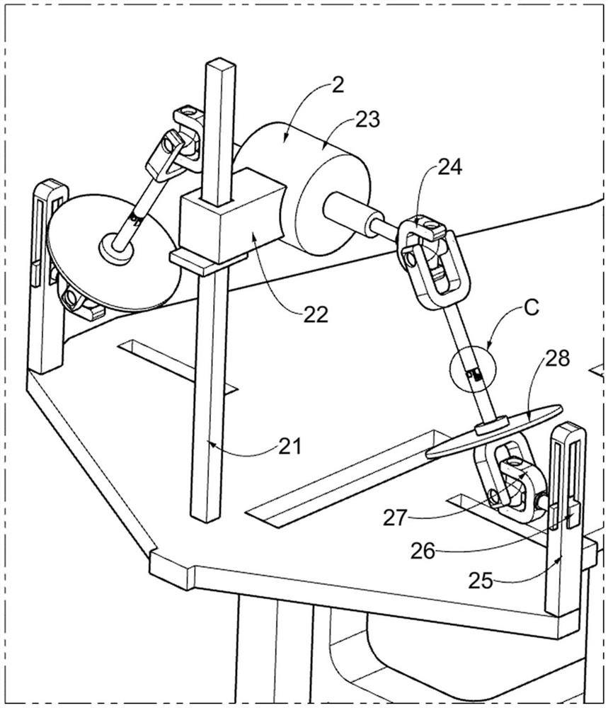 Grinding machine for sheet metal part machining and suitable for different thicknesses