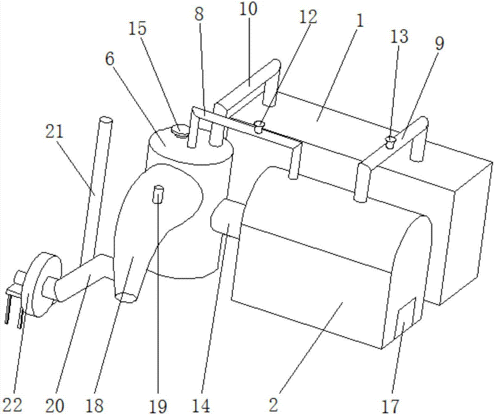 Boiler device for preparing steam