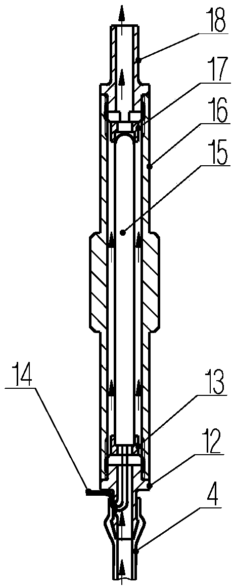 Electric heating and blowing defrosting device for optical window