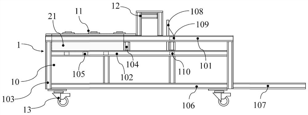 Large interface shearing equipment and implementation method thereof