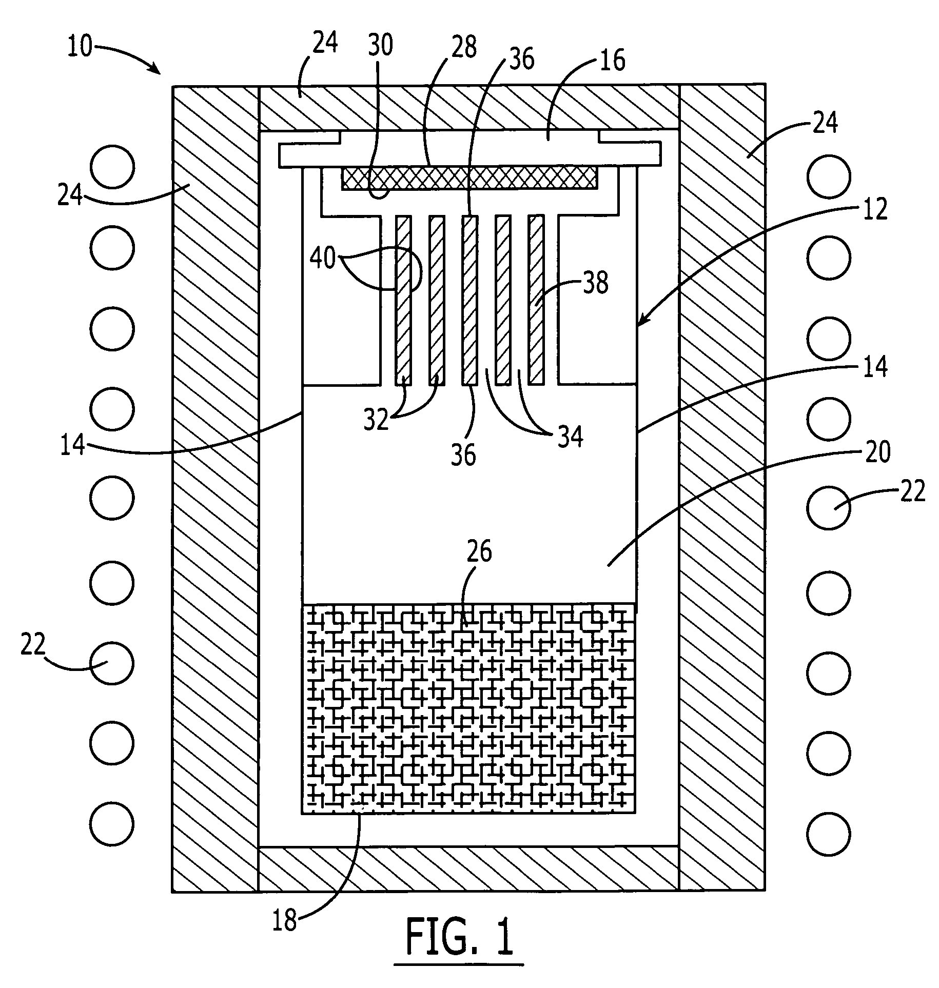 Method and apparatus for the production of silicon carbide crystals