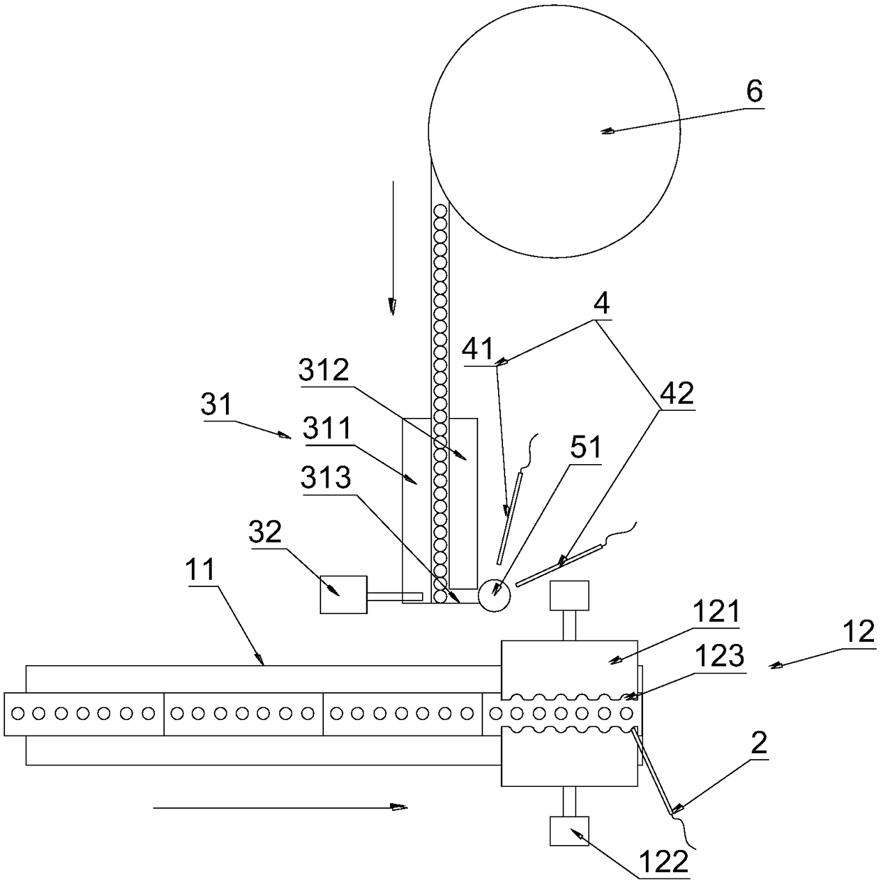 Positioning system used before rotor assembly assembling