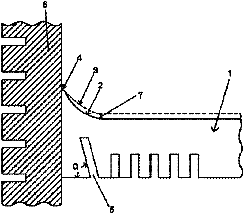 Chamfered crystallizer with taper continuous casting plate blank