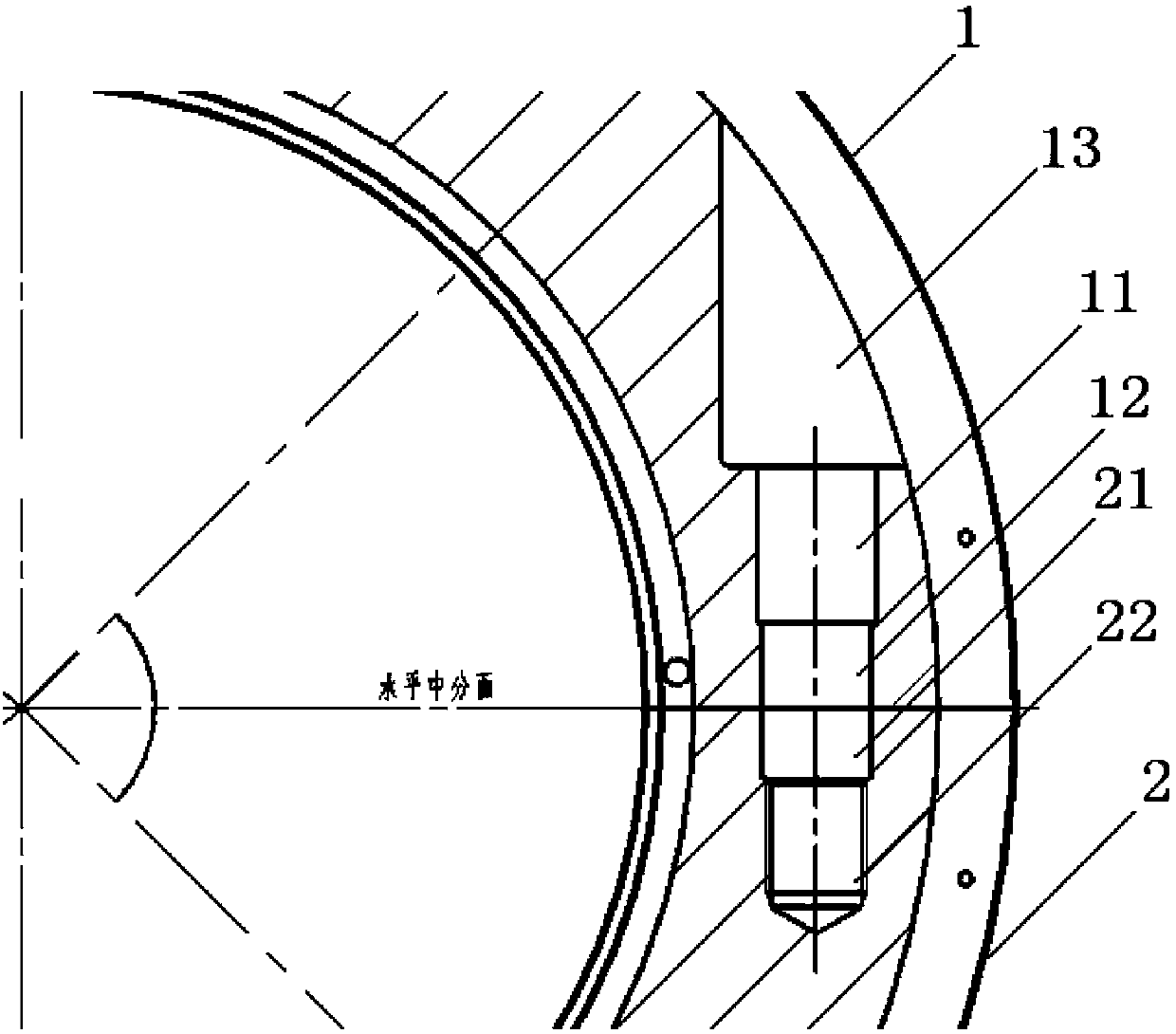 Threaded hole processing method with positioning function