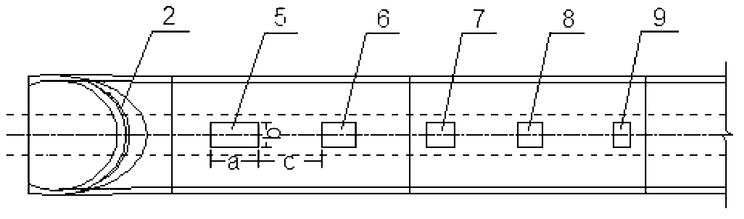 Buffer structure of double-track tunnel portal of high-speed rail