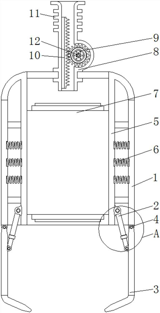 Anti-collision protection structure with buffering performance for logging instrument