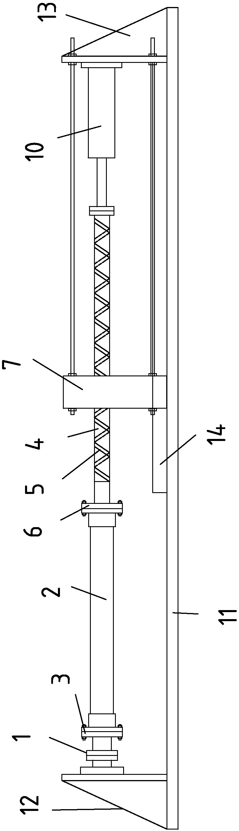 Device and method for testing tension and torsion coupling performance of flexible tube cable structure