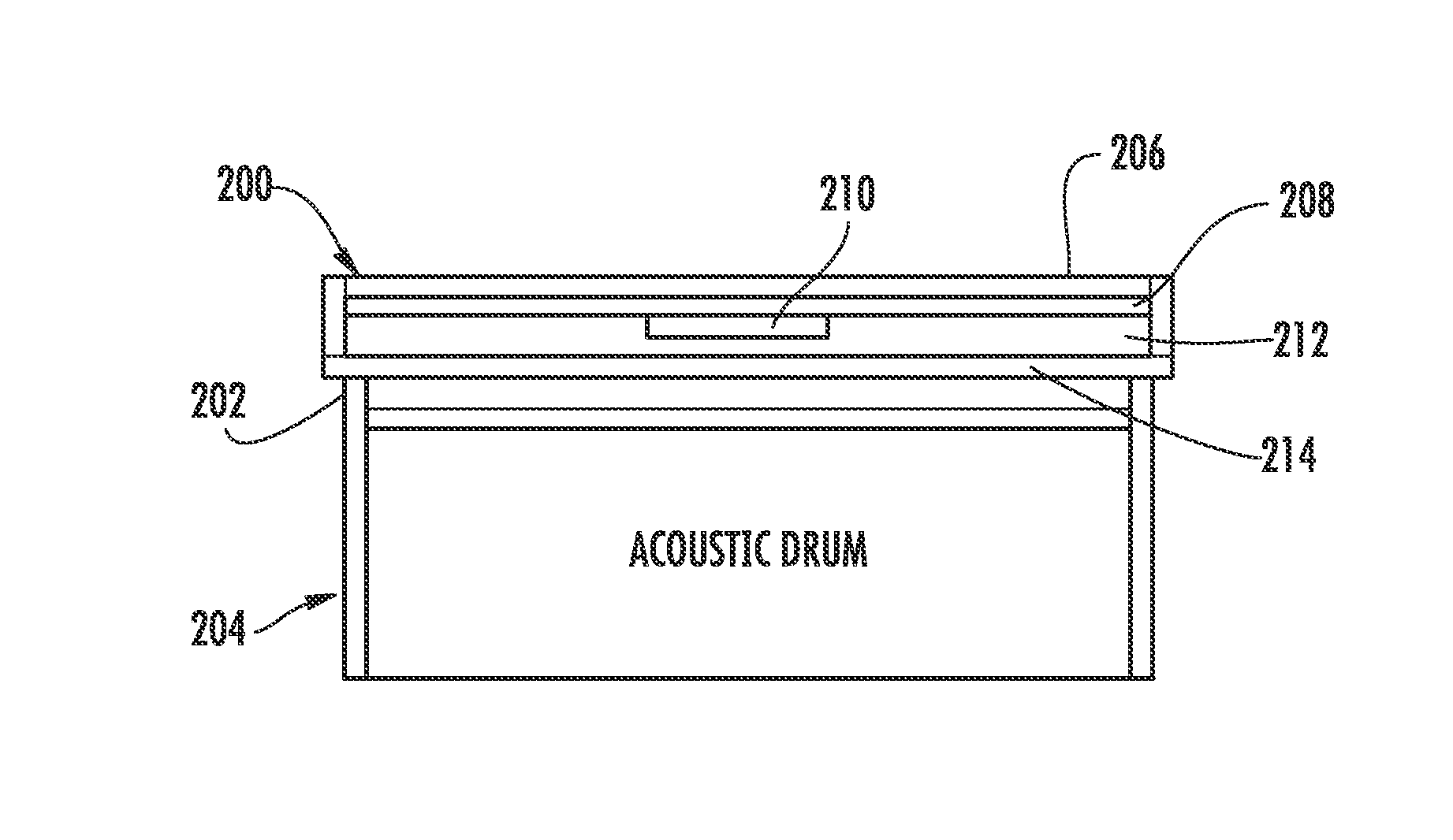 Removable electronic drum head for an acoustic drum