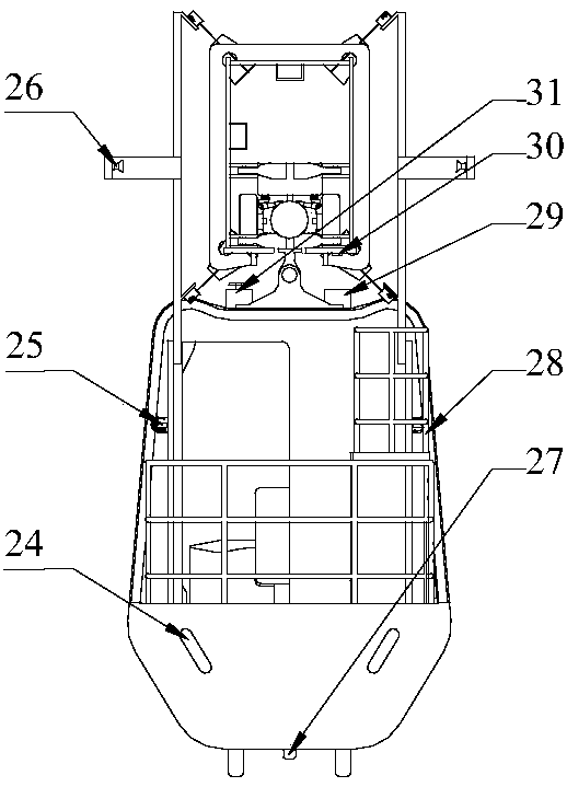 Intelligent external inspection and maintenance vehicle for rail beam of suspension monorail transit