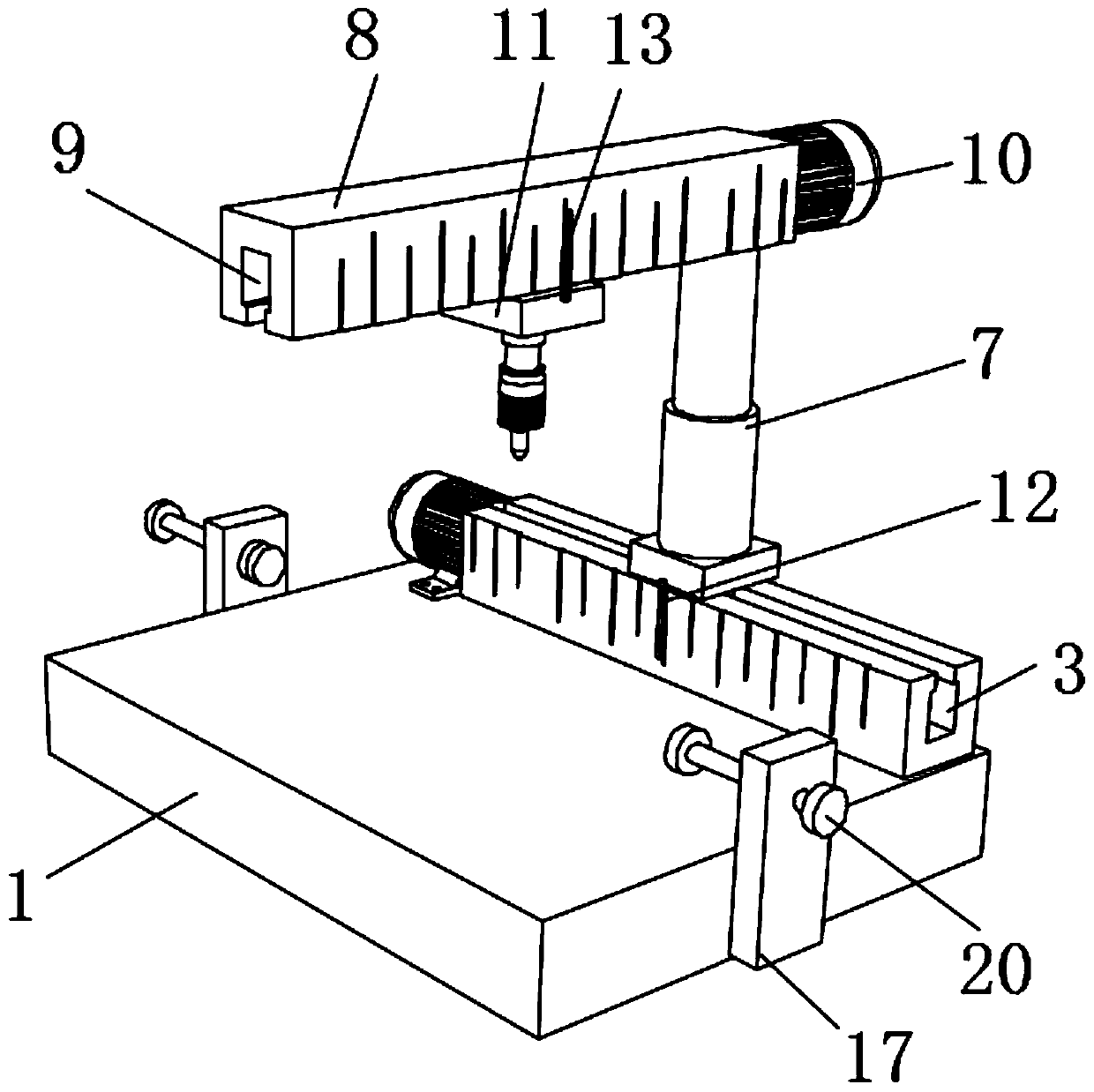 Perforating device for electric power fitting