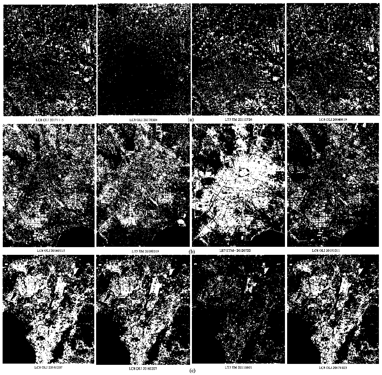 City impermeable layer extraction method based on Landsat remote sensing image