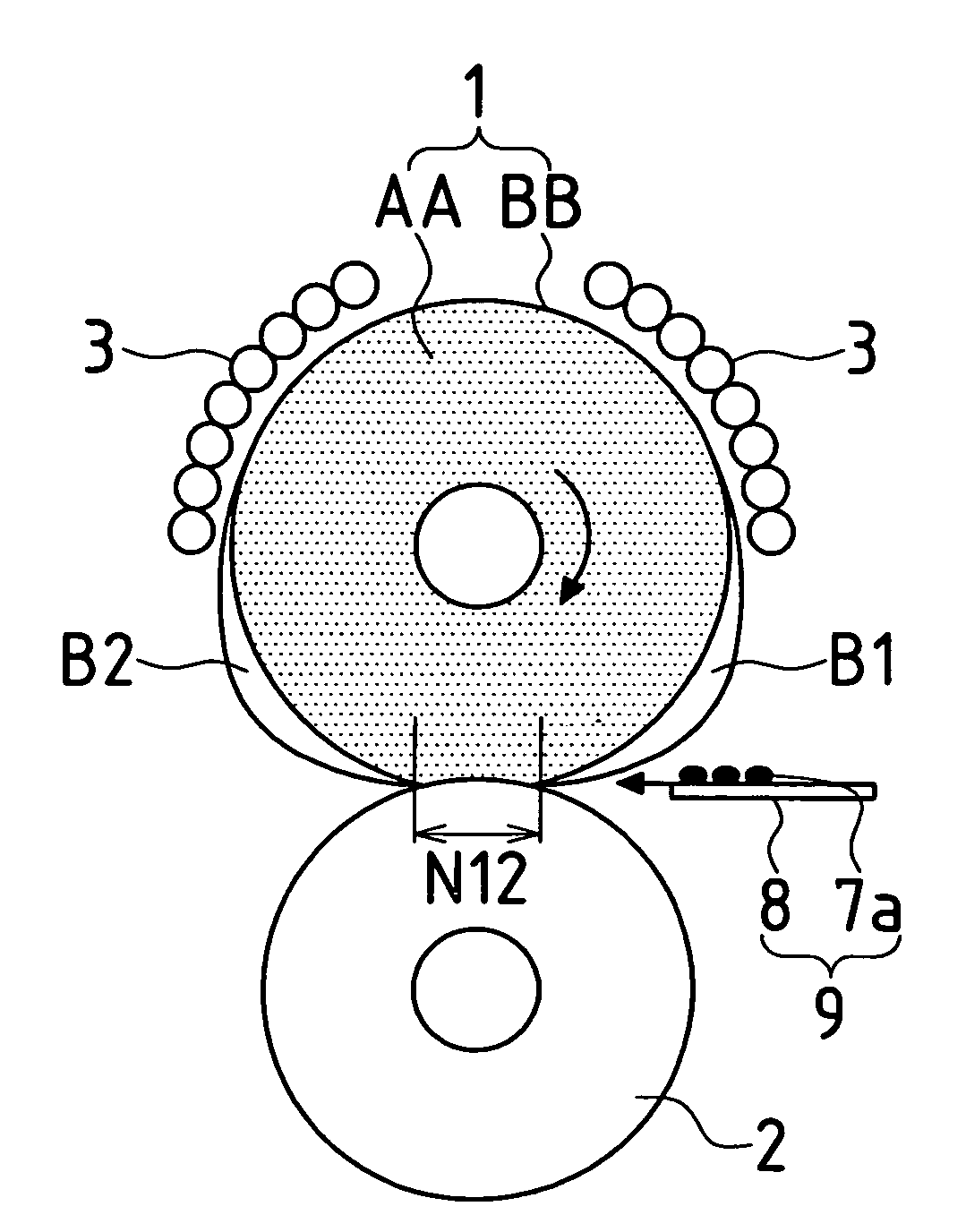 Heating roller, heating device and image forming apparatus