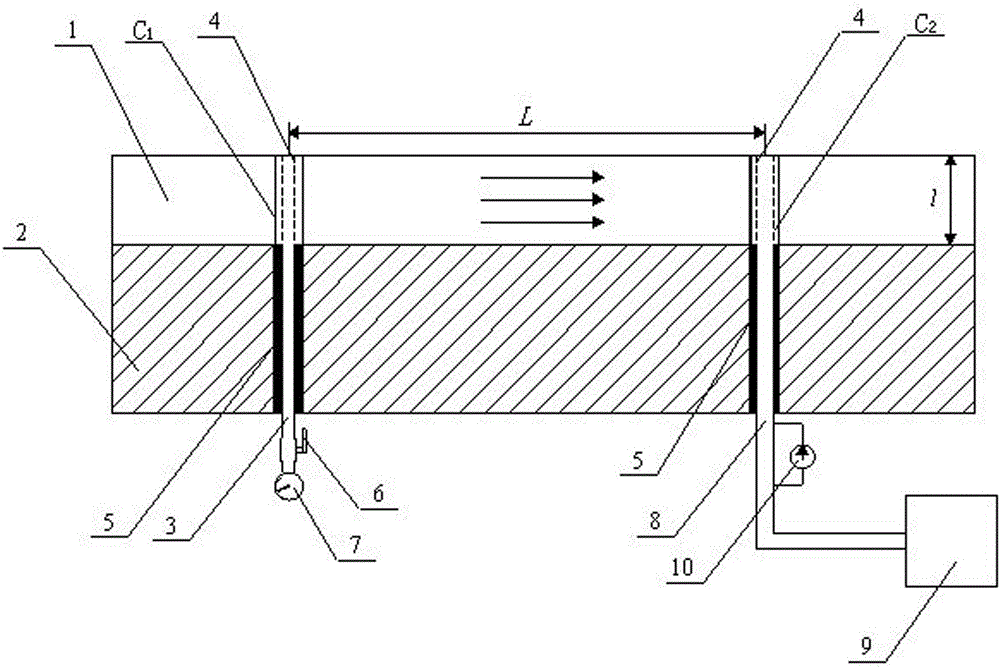 Field test method for gas starting pressure gradient and permeability of low-permeability coal reservoir