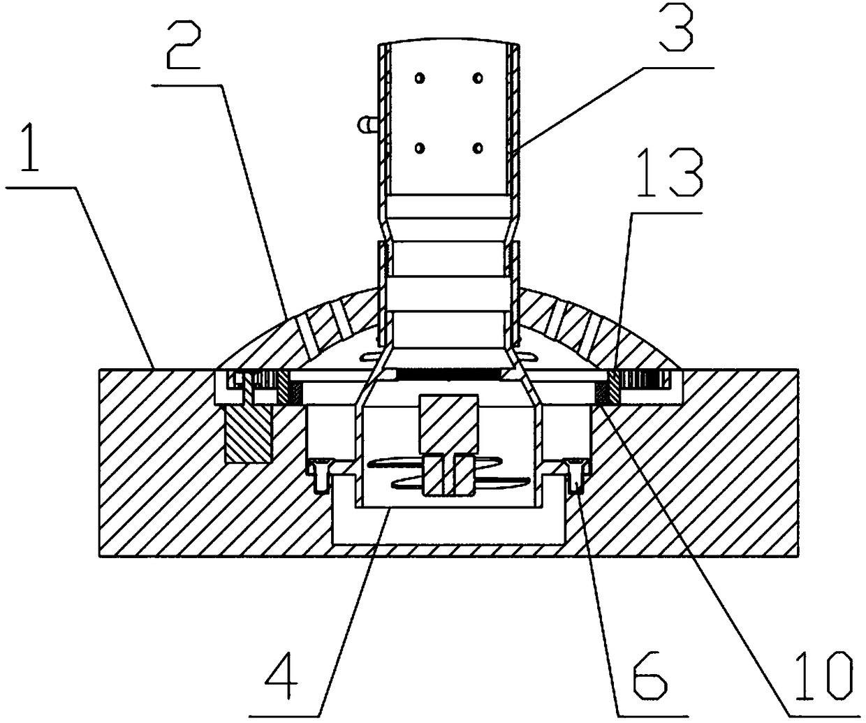 Indoor rotatable clothes airing device