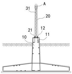 Concrete mixing station stock bin partition wall convenient to assemble and disassemble and installation method