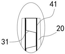 Concrete mixing station stock bin partition wall convenient to assemble and disassemble and installation method