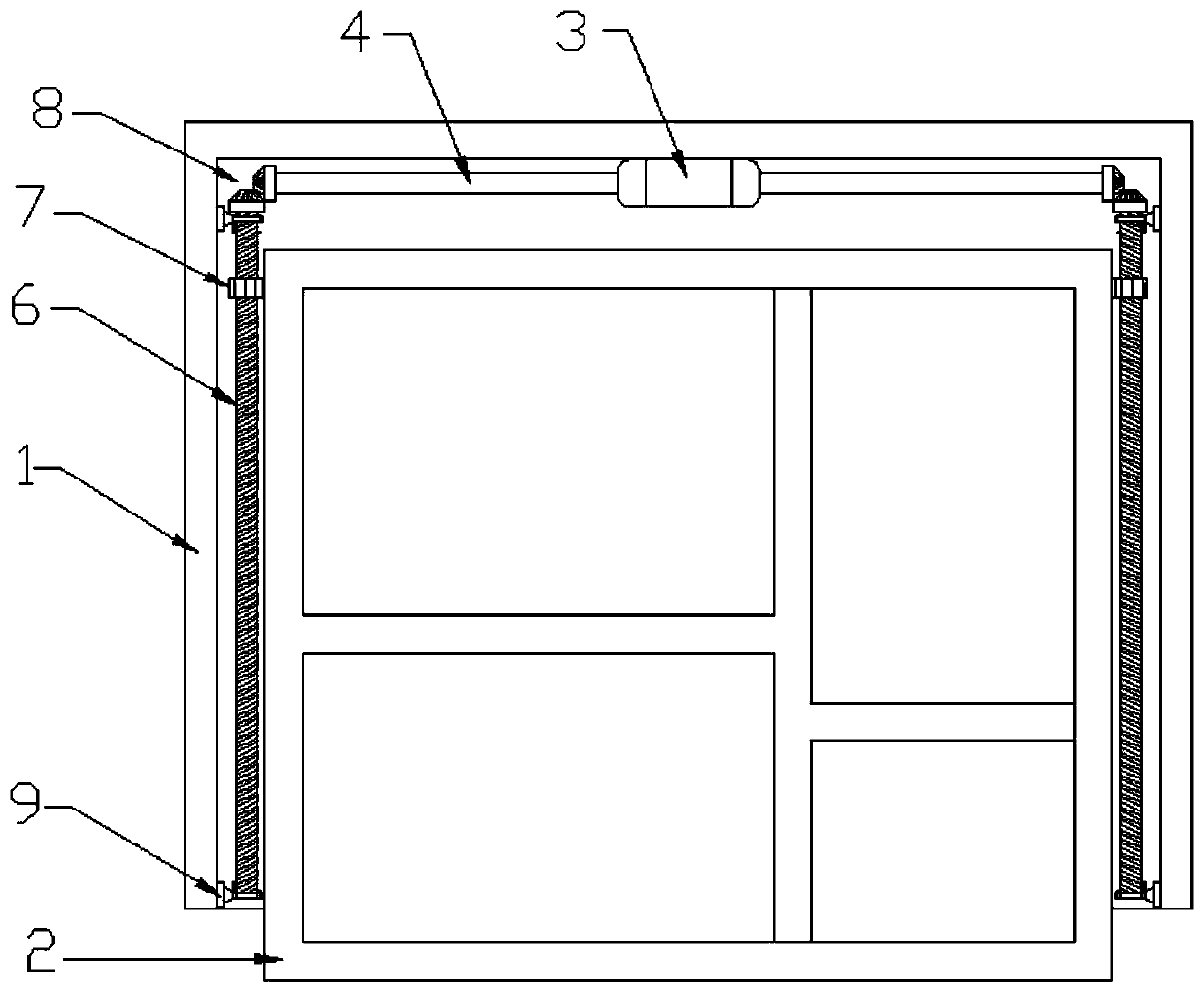 Intelligent cabinet realizing automatic rise and fall