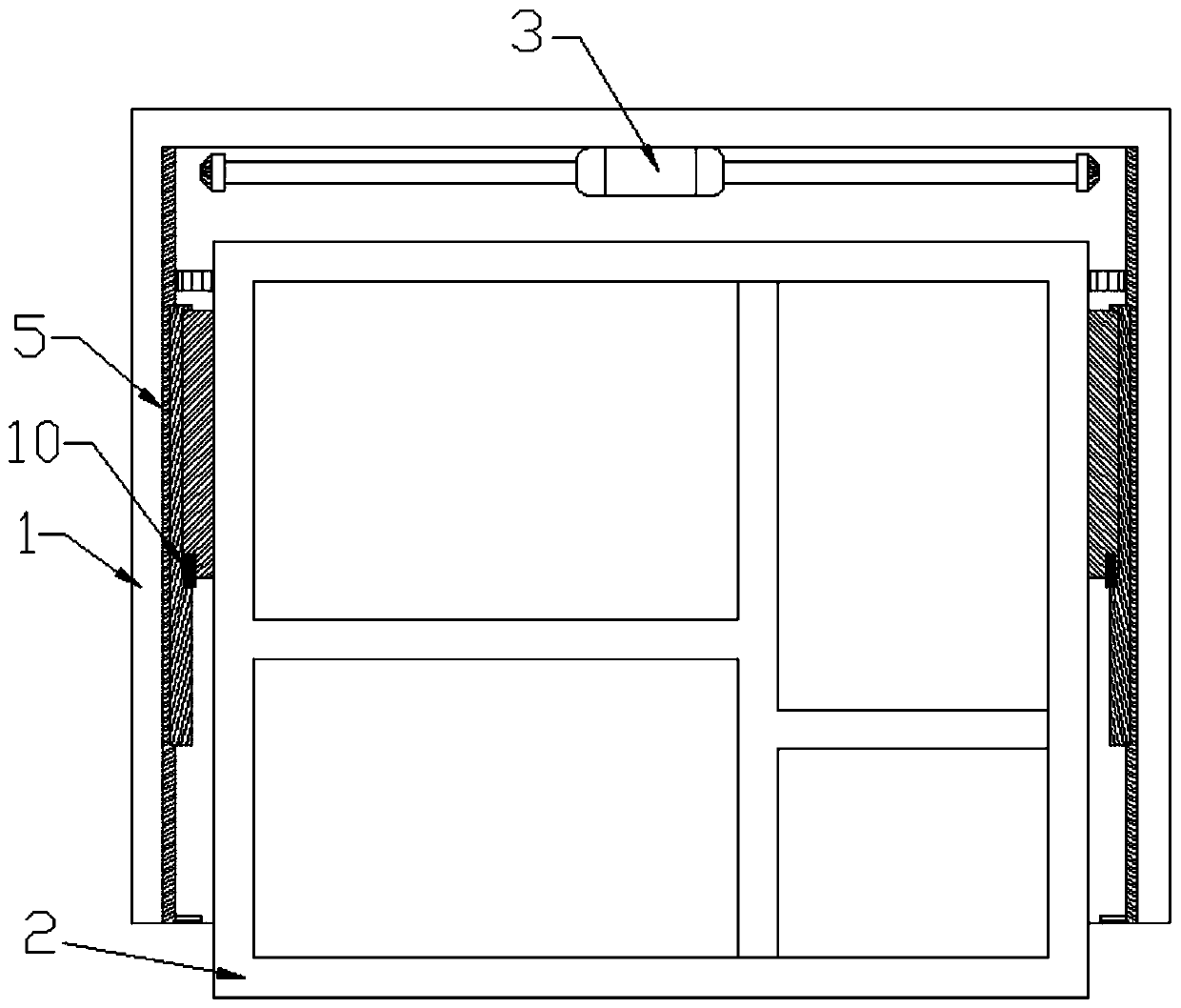 Intelligent cabinet realizing automatic rise and fall