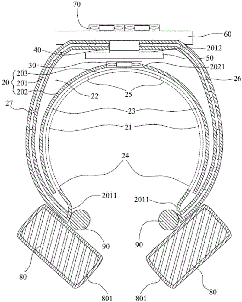 Gas backflow structure and air conditioner device with same