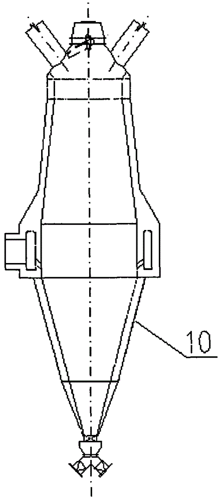 High-wind-temperature rotational flow injection disturbance melting reduction and prereduction combination device and method