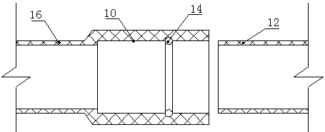 Butt joint device of expansion joint of drain pipe