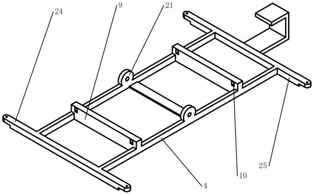 Travelling steering mechanism for electric vehicle