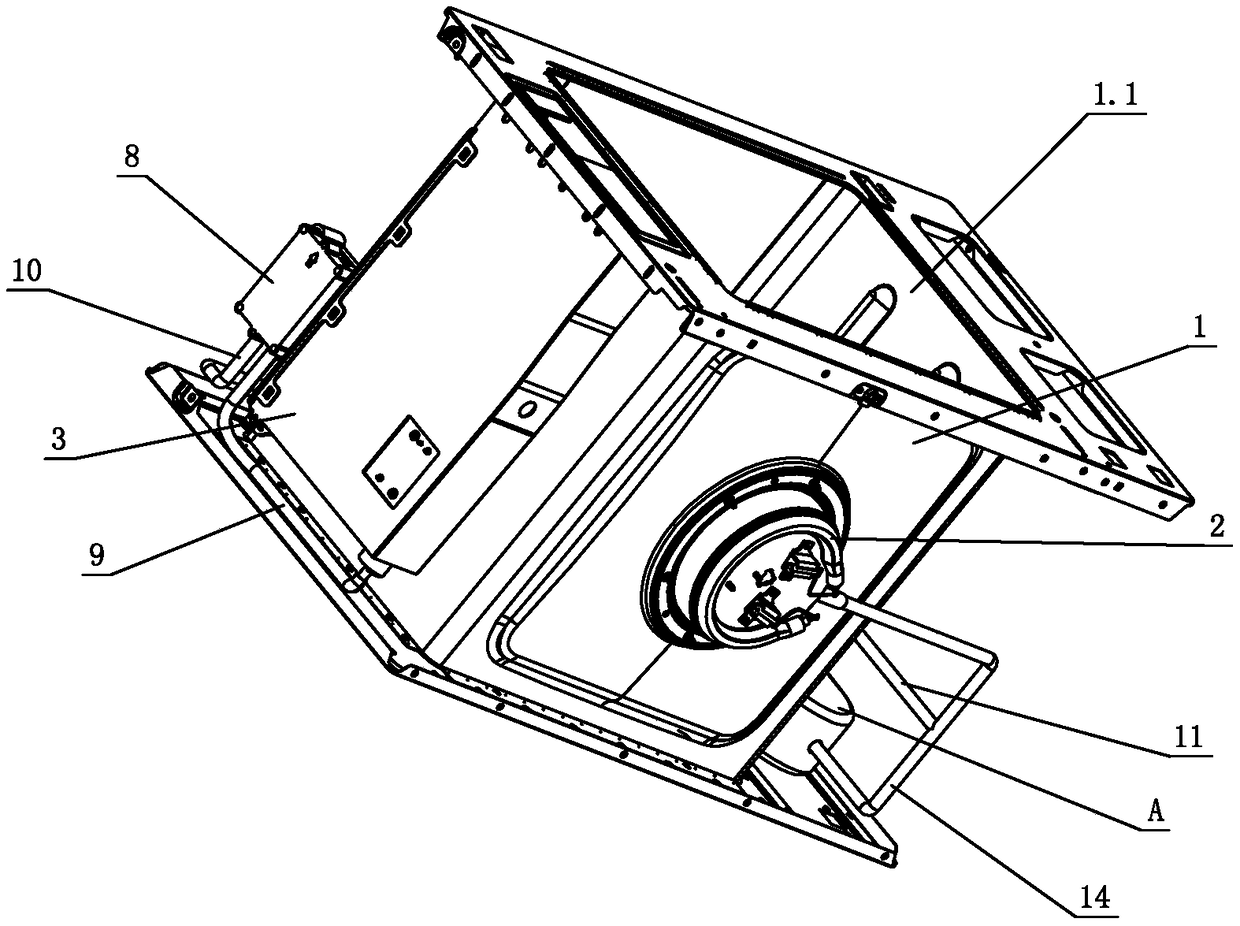 Electric steamer condensate water back flow structure