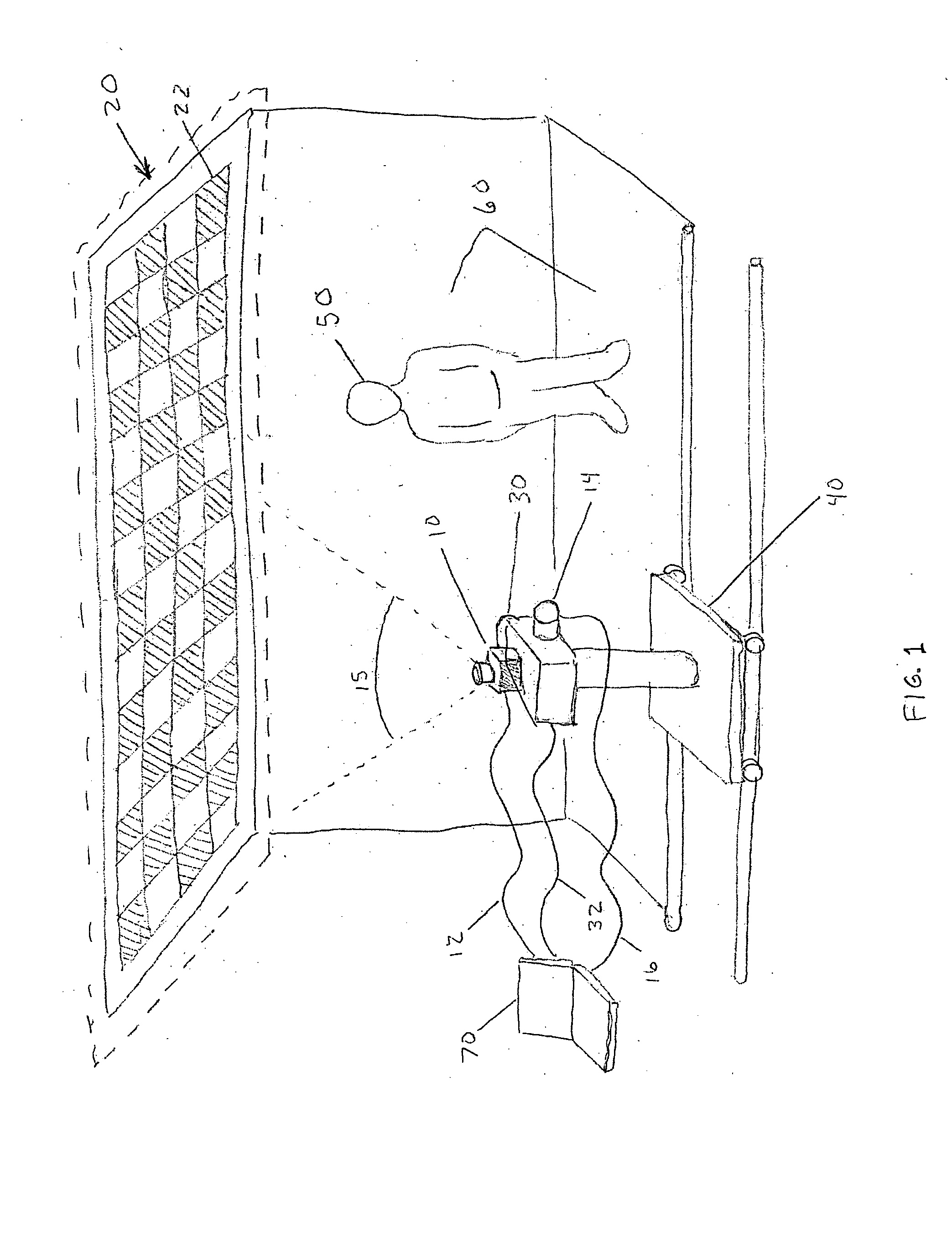 Method and apparatus for a wide area virtual scene preview system