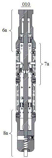 Fluid separating device, shaft structure and method for producing petroleum or natural gas