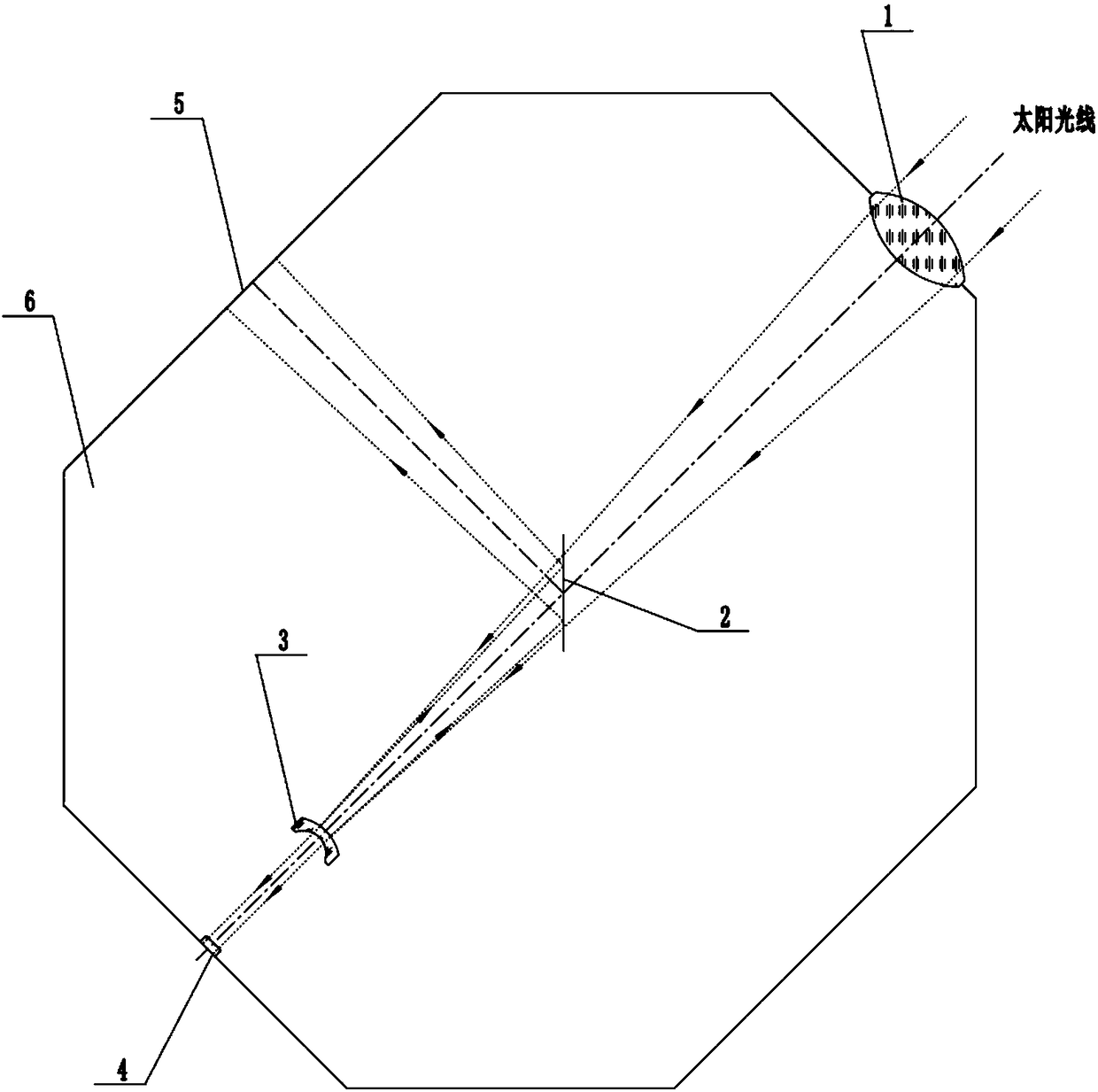 Multifunctional device suitable for heliograph projecting and photographing