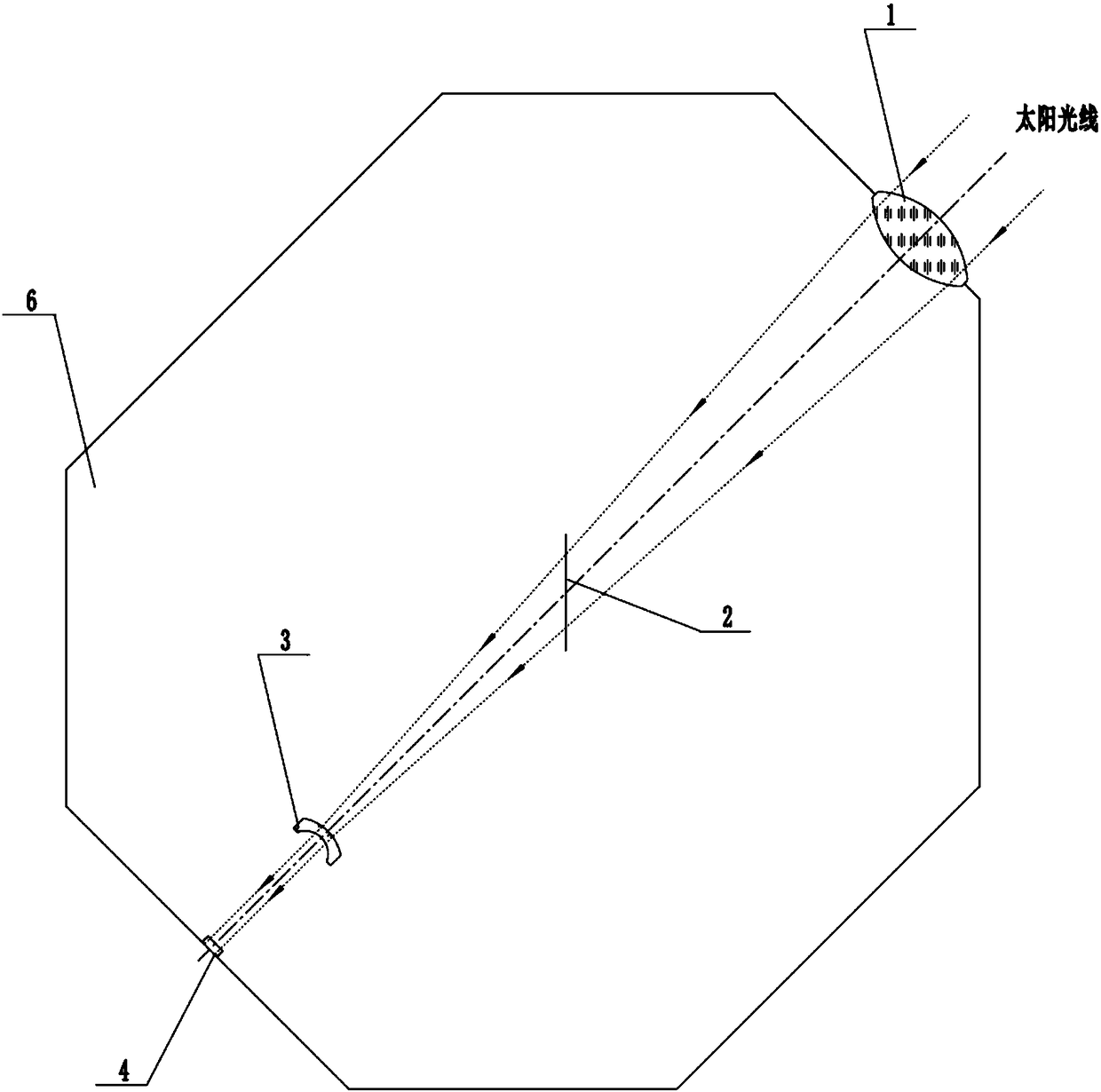 Multifunctional device suitable for heliograph projecting and photographing