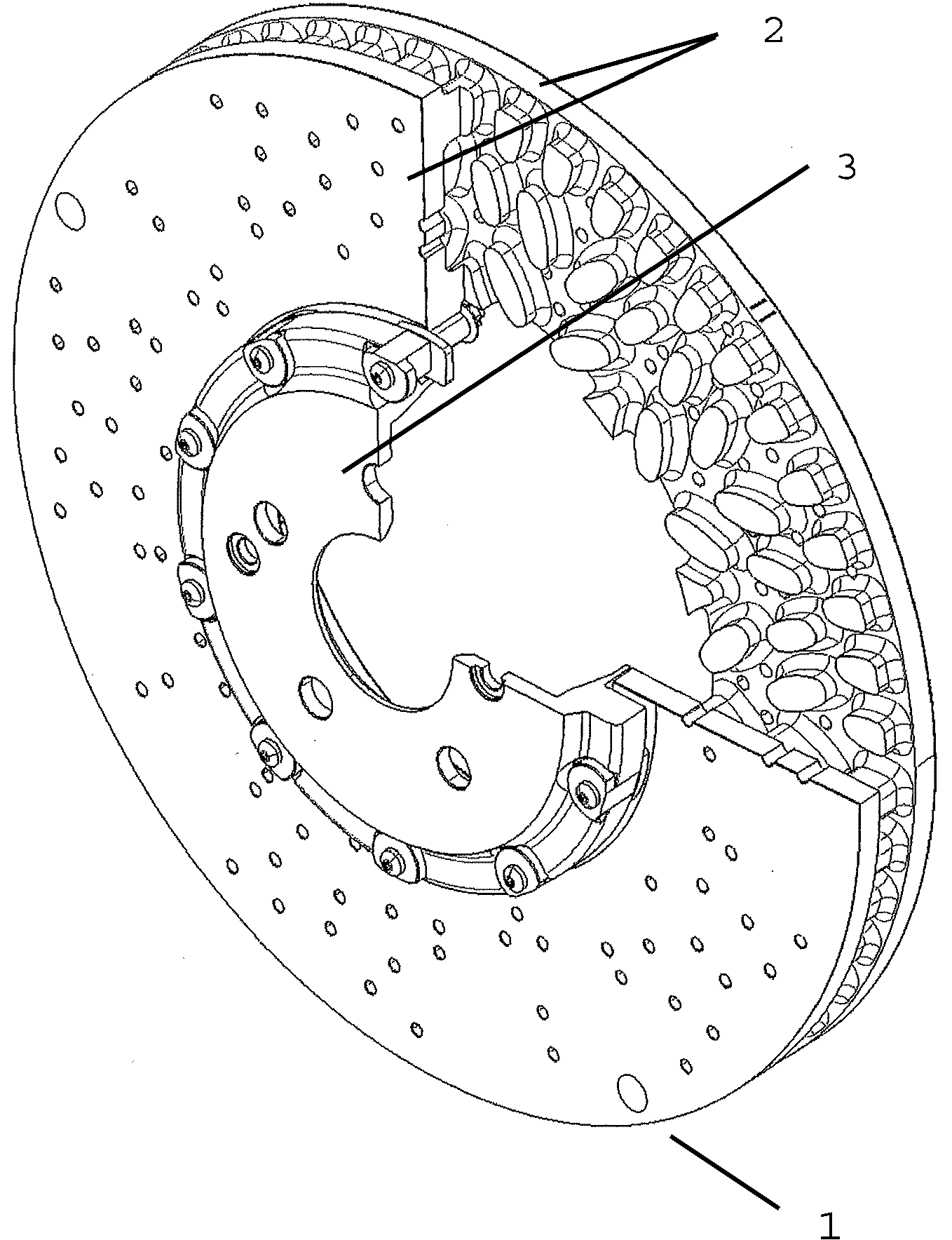 Internally ventilated brake disk rotor