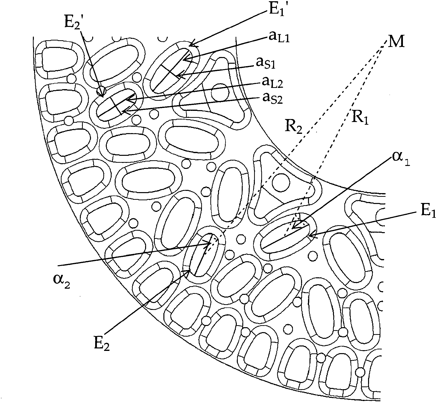 Internally ventilated brake disk rotor