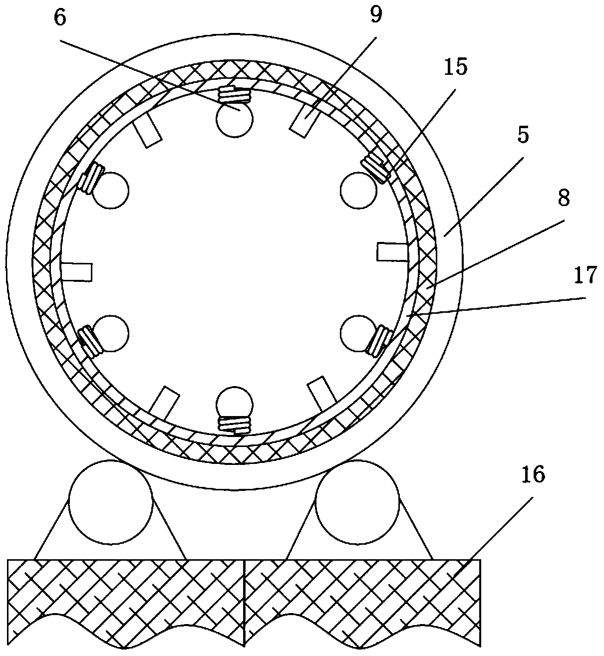 Continuous carbonization furnace