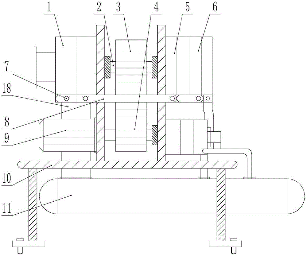 Turbofan dry vacuum pump