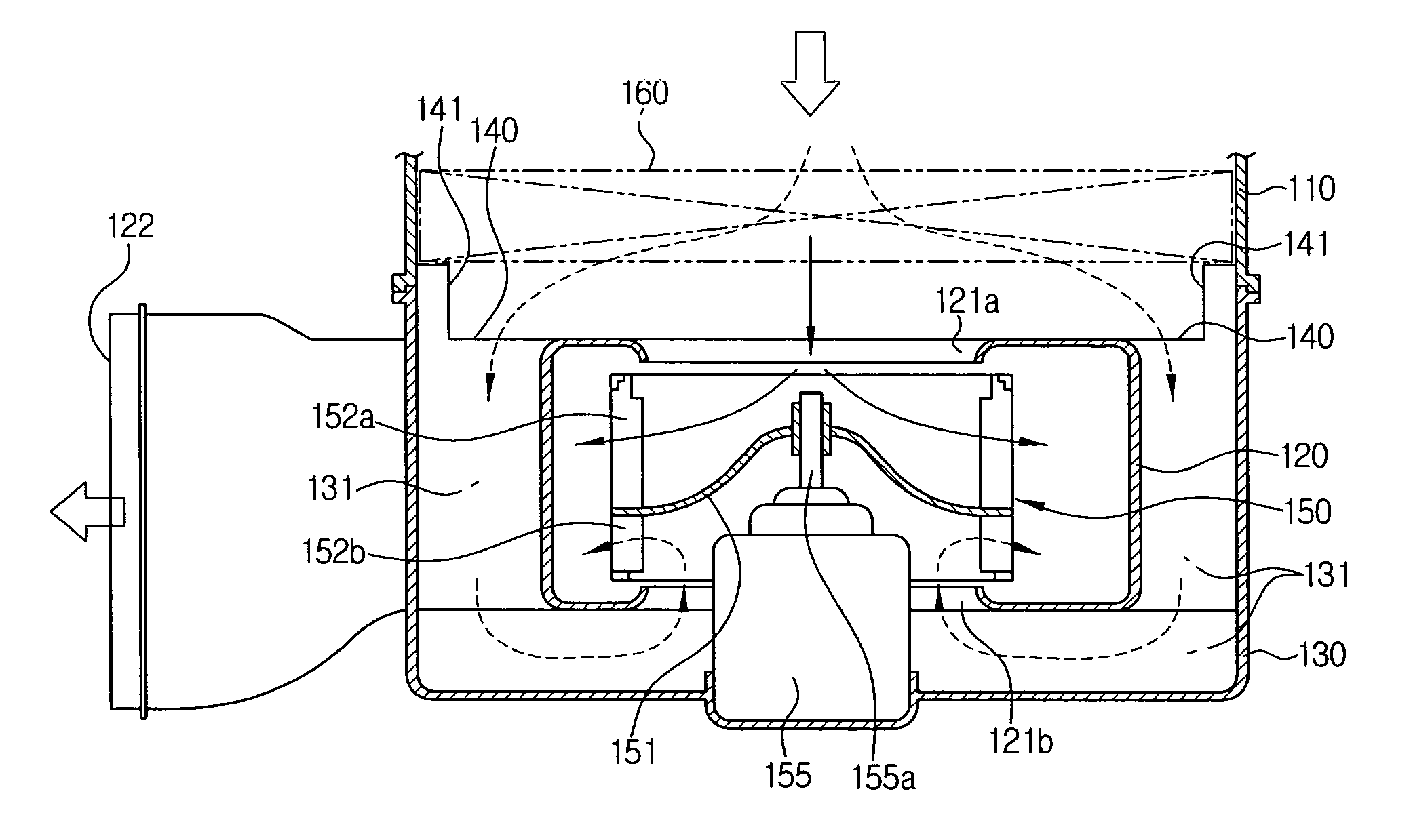 Blower for vehicles