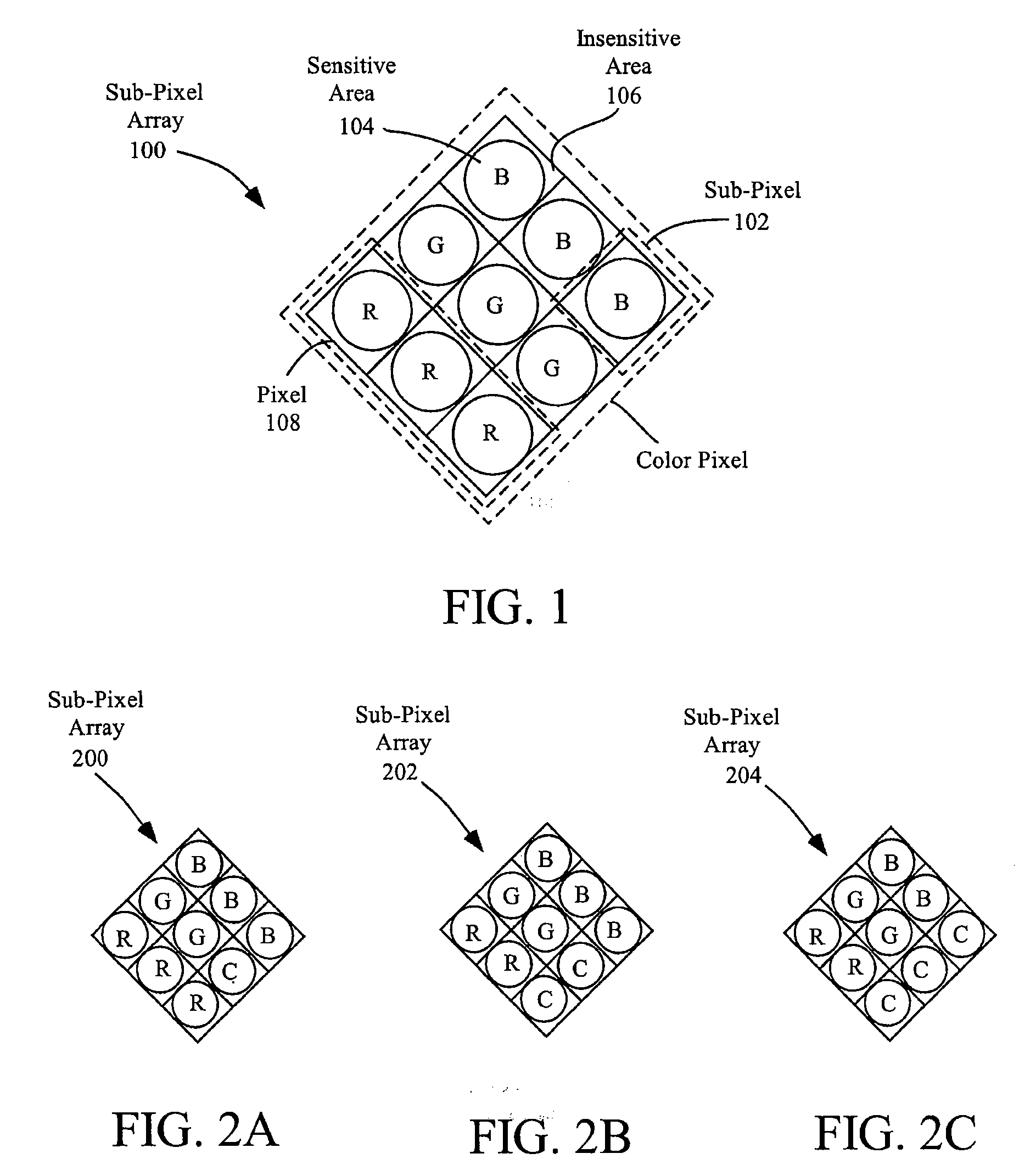 Sub-Pixel Array Optical Sensor